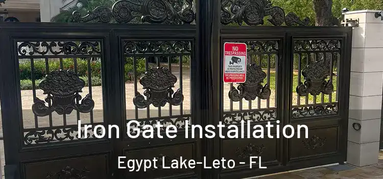 Iron Gate Installation Egypt Lake-Leto - FL